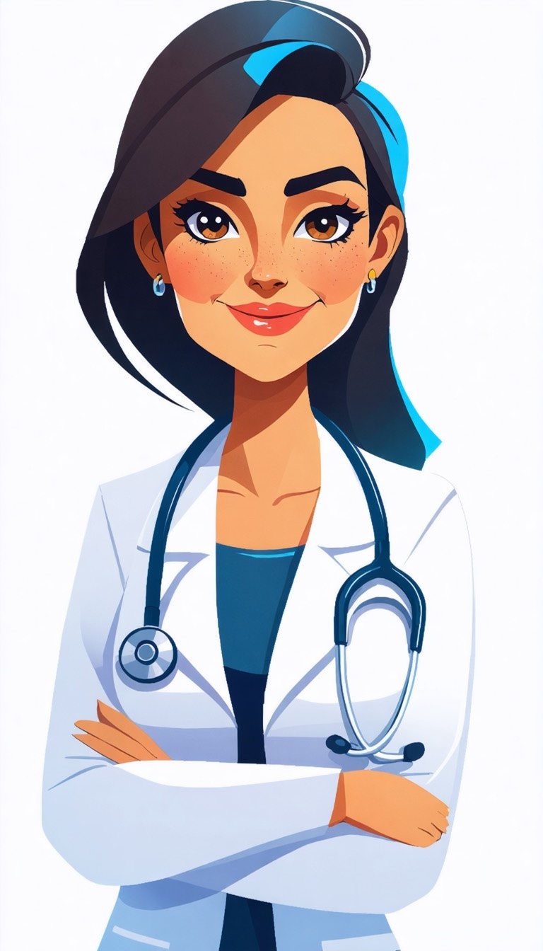 Illustration of a woman discussing hormone therapy options with a doctor